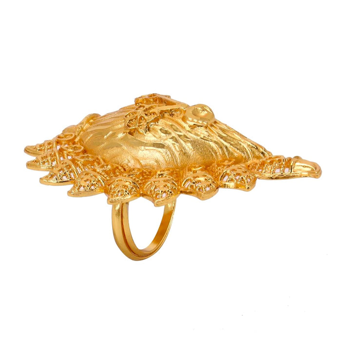 Salankara Creation Sankha Top Finger Ring - Salankara Creation