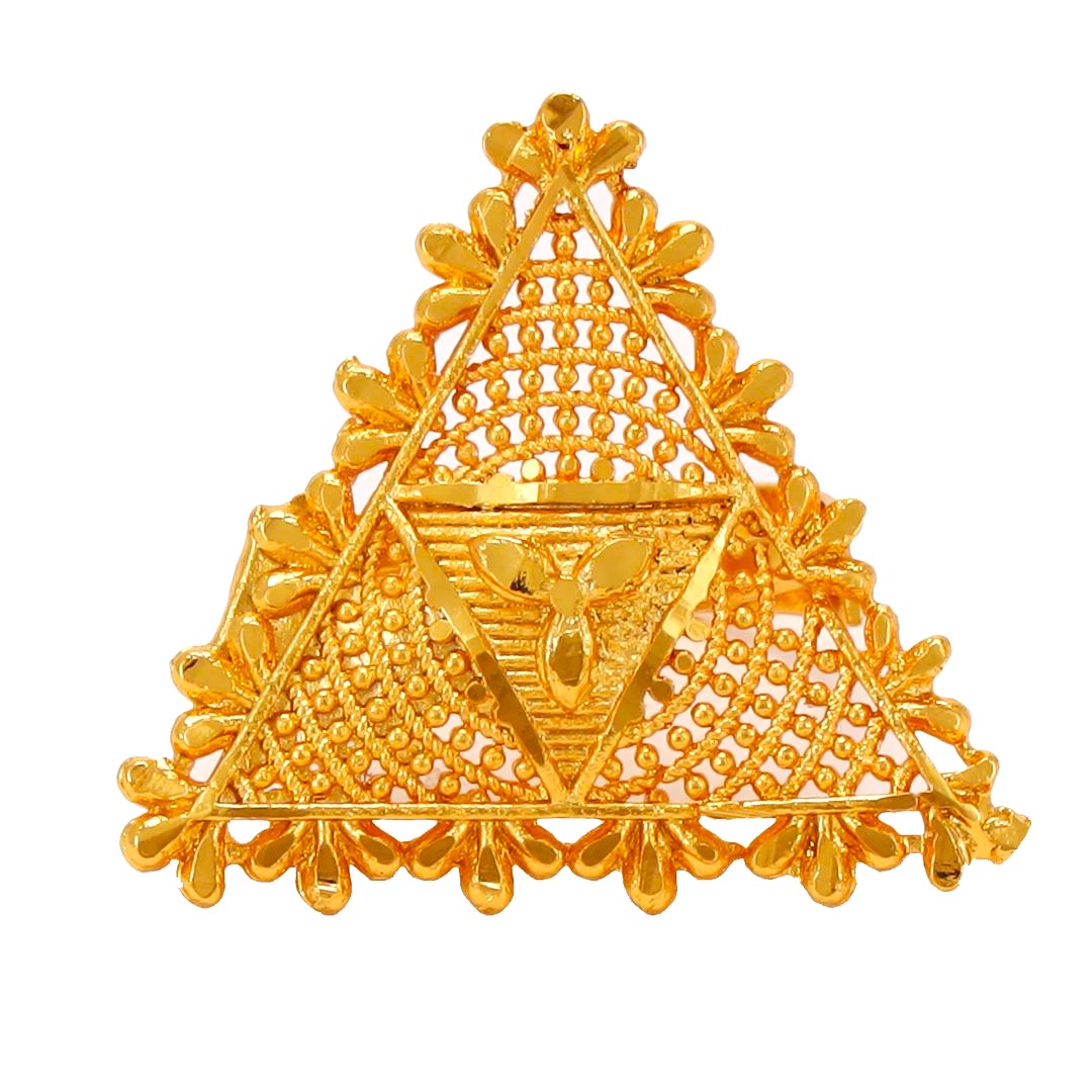 18KT Indo-Italian Rose Gold Triangle Shape Ring | Pachchigar Jewellers  (Ashokbhai)