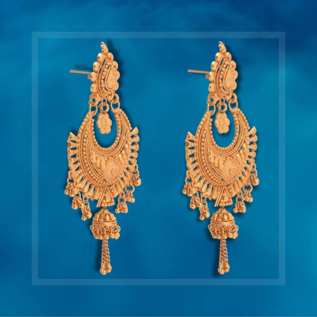 Simple Design Gold Earring Danglers Jewelry Accessories ER2375