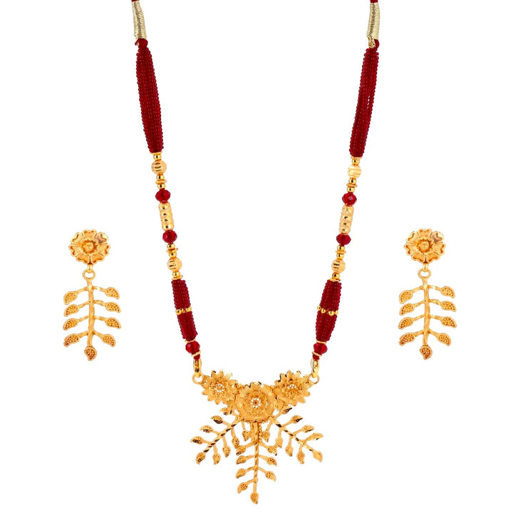 Salankara Creation's Pendant with earrings set - Salankara Creation