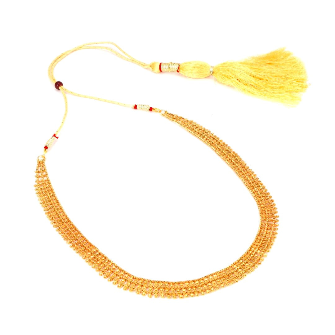 Salankara Creation Short Length U Shape Mala Har with Earrings Pair