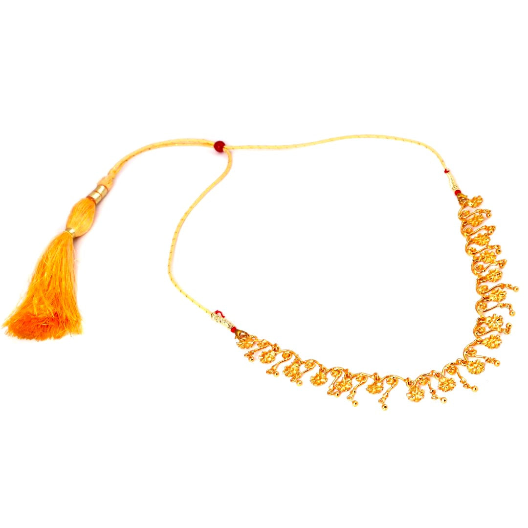 Salankara Creation Unique design flower necklace with earrings set